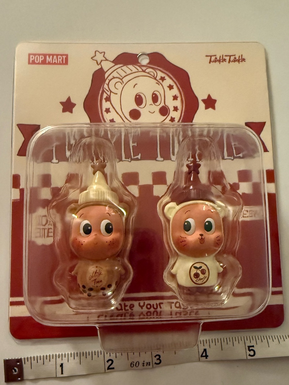 POP MART Twinkle Twinkle Bubble Tea & Cherry Ice Figures Set 2-Pack